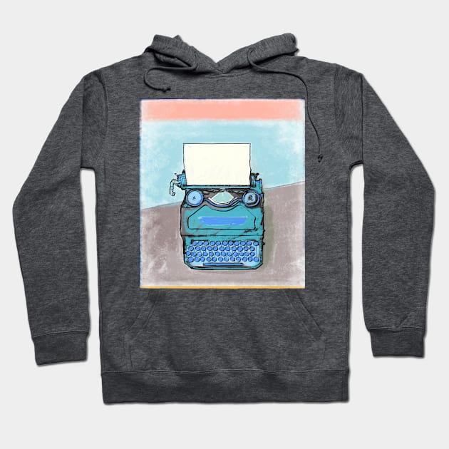 Writer's Muse -Corona Portable Typewriter Hoodie by kpalana